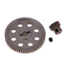 Metal Reduction Gear 64T + Motor Pinion 21T for HSP RC 94111 Upgrade Parts 2024 - buy cheap