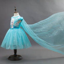Высокое качество; детское платье принцессы Эльзы и Анны; карнавальный костюм королевы для маленьких девочек; детское платье-пачка для рождественской вечеринки и карнавала 2024 - купить недорого