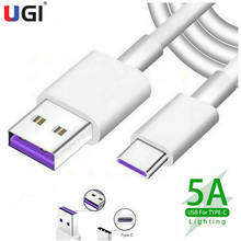 UGI 5A Fast Charging Cable Type C USB C Super Charge Lot For Samsung Huawei Xiaomi RedMi HTC OnePlus+ Mobile Phone Data Sync 2024 - buy cheap