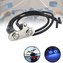 1PC Motorcycle Handlebar Switch ON-OFF LED Halo Adjustable Mount Switches Button 60cm Wire DC 12V Motorcycle Accessories 2024 - buy cheap
