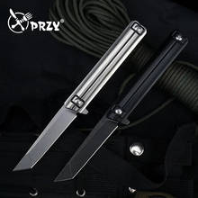 PRZY D2 Steel Blade Folding Knife Outdoor Survival Hardware Knife Pocket Sharp Blade Folding Steel Pen Knife Camping EDC Tools 2024 - buy cheap