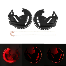 Motorcycle Brake Rotor Covers w Red blue white LED Ring Of Fire For Honda Goldwing GL1800 2001-2017 2016 2015 2014 2024 - buy cheap