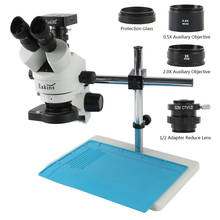 Microscópio trinocular simul-focal, 3.5-90x, zoom 34mp, hdmi, usb, industrial, digital, para reparo solfato pcb 2024 - compre barato