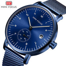 MINI FOCUS Fashion Mens Watches Top Brand Luxury Quartz Watch Men Male Clock Waterproof Stainless Steel Relogio Masculino Reloj 2024 - buy cheap