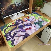 Anime Princess Connect! Re:Dive Pecorine Mouse Pad Thicken Laptop Gaming Mice Mat Desk Keyboard Mat Anti-Slip Playmat Otaku Gift 2024 - buy cheap