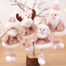 2020 рождественские милые украшения в виде Санта-Клауса, снеговика, оленя, куклы-ангелы, подвеска на рождественскую елку, подарок на Новый год Рождественское украшение для дома, 2021 2024 - купить недорого
