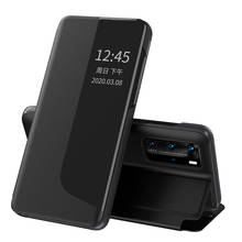 Funda de teléfono abatible con ventana a media cara para Huawei, protector a prueba de golpes, 360 °, para P40 Pro, P30, P20, Mate20, Mate40 2024 - compra barato