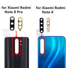 Peça para câmera de celular xiaomi redmi note 8, 2 peças, lente de câmera traseira, substituição da lente da câmera 2024 - compre barato