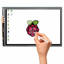 Tela de 3,5 polegadas para Raspberry Pi com LCD, monitor de tela por toque com capa de proteção transparente para Raspberry Pi 3 2 modelo B 2024 - compre barato