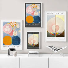 Hilma Af Klint Museum Exhibition Posters and Prints Swedish Scandinavian Abstract Female Painter Canvas Painting Wall Art Decor 2024 - buy cheap