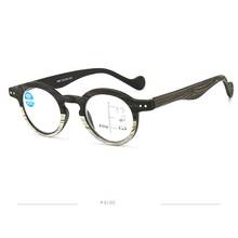 New Round Women Men Progressive Multifocal Glasses Reading Glasses for Reader Near Far Sight Diopter Anti Blue Light 2024 - buy cheap