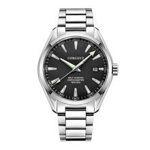 Corgeut 41mm men clock black dial MIYOTA 8215 Automatic calendar Mechanical Sapphire crystal men wristwatch luxury top brand 2024 - buy cheap