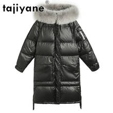 Tajiyane Winter Coats Women White Duck Down Jacket Womens Real Raccoon Fur Collar Hooded Parkas Woman Long Coat Abrigos TN1115 2024 - buy cheap