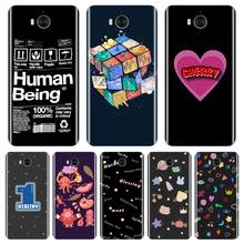 Чехол для телефона Huawei Y3, Y5, Y6 II, Y7 Pro, черное сердце, звезда, космос, силиконовая задняя крышка для Huawei Y5, Y6, Y7 Prime 2017, 2018, Y9 2019 2024 - купить недорого