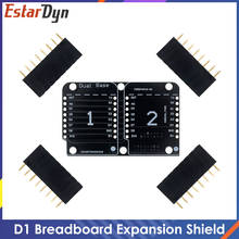 Protetor de base dupla de soquete, 10 peças, nodemcu esp8266 diy pcb d1 placa de expansão 2024 - compre barato