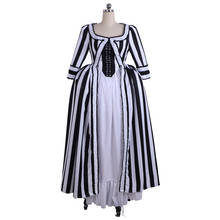 Vestido Rococo del siglo 18 para mujer, traje de Marie Antonieta, para baile, para adultos, gris, blanco, a la medida, L320 2024 - compra barato