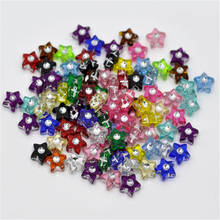 500 PCs Doreen Box Acrylic Spacer Beads Mixed Star Shape Multicolor Rhinestone Bead Findings For DIY Jewelry Making 9x9mm 2024 - buy cheap