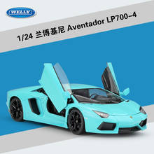 Welly 1:24 Lamborghini Aventador LP700-4 Alloy Sports Car Model Diecasts Metal Car Toy Car Model Simulation Kids Toy Gift B525 2024 - buy cheap