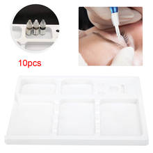 10pcs Permanent Makeup Accessories Disposable Washable PVC Tattoo Tools Tray Holder Organizer Pigment Storage Tray Tattoo Supply 2024 - buy cheap