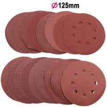 100Pcs 125mm Sandpaper Round Shape Sanding Discs Hook Loop Sanding Paper Buffing Sheet Sandpaper 8 Hole Sander Polishing Pad 2024 - buy cheap