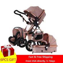 Fast and Free Shipping   Baby Stroller Higher Land-scape Baby Walker  3 in 1 Portable Stroller 2 in 1 Pram on 2020 2024 - buy cheap