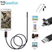 2in1 MicroUSB Waterproof Endoscope 5.5mm mini Lens 1/2/5M Soft Cable Borescope Snake Inspection Video Camera for Android PC 2024 - buy cheap