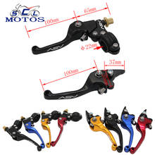 Sclmotos- CNC Aluminum Motorcycle Folding ASV Brake Clutch Short Levers 22mm for SDG YCF SSR CRF XR KLX Motocross Pit Dit Bike 2024 - buy cheap