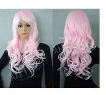 zhaoxia++078266@Q8@* +++Cos pink and white long curly cosplay wig 2024 - buy cheap