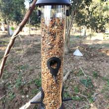 Alimentador de sementes de pássaro selvagem, pendurado, ferramenta de alimentação, jardim ao ar livre, quintal, decoração externa 2024 - compre barato