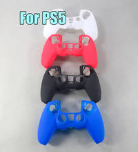1PC Protection Skin Silicone Case For PS5 Console Soft Gel Anti Slip Skin Case Cover For PlayStation PS5 Gamepad Control 2024 - buy cheap