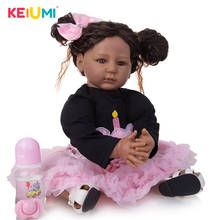 KEIUMI 22Inch Reborn Doll Lovely Many Accessories Reborn Newborn Baby Doll Fast Delivery Well Packaged Children's Toys 2024 - buy cheap