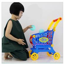 Собранный супермаркет, корзина для покупок, игровой набор для 80 см, детские куклы, детские игрушки, подарок 2024 - купить недорого