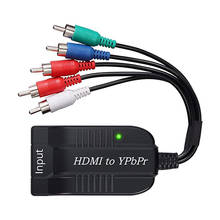 HDMI 1,3 на штекер конвертер YPbPr 1080P с разрешением, Поддержка OSD HDMI на 5RCA RGB компонентный видеоадаптер 2024 - купить недорого