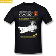 Camiseta homens de manga curta de algodão, camiseta grande manual do capitão harlock 2024 - compre barato