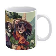 Sakuna : Of ricage And Ruin Scene-taza blanca de 11oz, tazas de cerámica divertidas para café, té, leche, Sakuna, arroz arruinado, videojuego Switch 2024 - compra barato