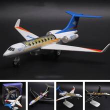 Alloy Business Jet Airplane Model Airliner with Display Stand Lights Toy Gifts kids Educational Toys for Children 2024 - buy cheap