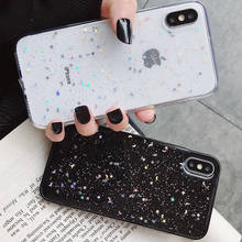Glitter Phone Case For iPhone 13 12 Mini 11 Pro XS Max XR 6 6s 7 8 Plus X SE Bling Multicolor Star Moon Clear soft TPU Cover 2024 - buy cheap