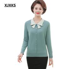 XJXKS Sweater Women Spring Bow Collar Pullover 2020 Long Sleeve Fashion Sweaters Jumper Plus Size Sweater 2024 - buy cheap