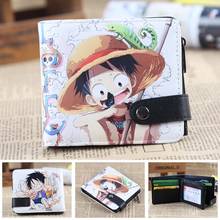 Anime Pirates Kings Wallet Monkey D Luffy PU Short Coin Purse 2024 - buy cheap