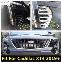 Accessories For Cadillac XT4 2019 - 2022 ABS Chrome Front Foglights Fog Lights Lamp Frame Molding Cover Kit Trim Exterior 2024 - buy cheap