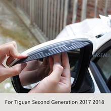 For Tiguan Second Generation 2017 2018 Rearview Mirror Rain Eyebrow Shield Cover 1 pair rain eyebrow block rain gear Car styling 2024 - buy cheap