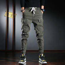 Fashion Streetwear Men Jeans Multi Pockets Casual Cargo Pants Hombre High Quality Korean Style Hip Hop Joggers Wide Leg Trousers 2024 - buy cheap