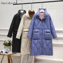 Sanishroly casaco de inverno feminino, jaqueta tipo duck down e quente para mulheres, plus size s1033, 2020 2024 - compre barato