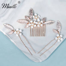 Miallo-accesorios para el cabello de boda para mujer, horquillas con flores y perlas hechas a mano, tocado de fiesta, joyería, regalo de dama de honor 2024 - compra barato