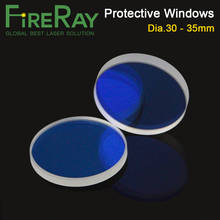 FireRay-ventanas protectoras láser serie d30-d35, cuarzo, sílice fundida para láser de fibra, 1064nm 2024 - compra barato