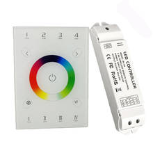 New LED RGBW Controller 2.4GHz RF Wireless DMX512 100V -240V Touch DMX RGB Strip Control 4 Channel 5A 20A  Output Receiver 2024 - buy cheap