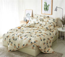 BEST.WENSD Soft Cotton bedding set bedspreads queen size comforter bedding sets pineapple bed linen for children roupa de cama 2024 - buy cheap