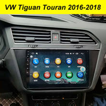 Radio con GPS para coche, reproductor Multimedia con Android 10, 64GB, unidad central, estéreo, para VW, Tiguan, Touran, 2016-2018 2024 - compra barato