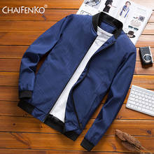 Chaifenko moda masculina bombardeiro jaqueta casual fino jaquetas de beisebol homens streetwear hip hop blusão com zíper casaco masculino 2024 - compre barato