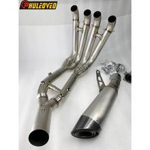 Silenciador de Escape de motocicleta, Sistema completo con cabezal de colector de aleación de titanio, para BMW S1000RR 2019-2021 2024 - compra barato